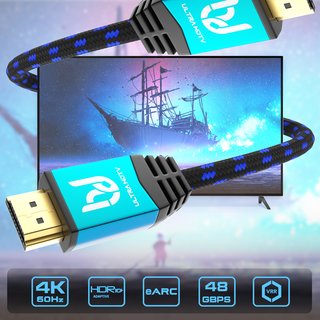 Ultra HDTV Premium 4K HDMI Kabel  | HDMI 2.0b, UHD bei vollen 60Hz (keine Ruckler), HDR, 3D