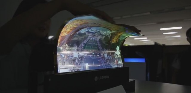 LG zeigt flexibles 18 Zoll Display im Video