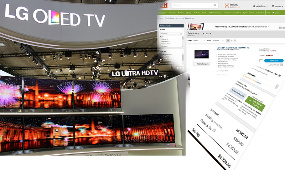 Preisrutsch bei LG OLED-Fernsehern in den USA! Vorsicht: Import-Kauf lohnt sich nicht