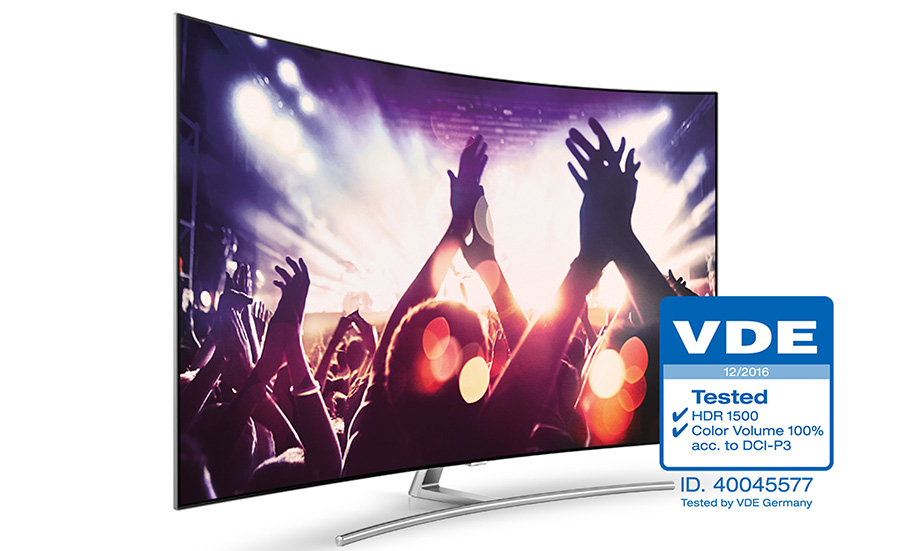 2017er Samsung QLED-TVs erfahren hohe Weihen durch den VDE