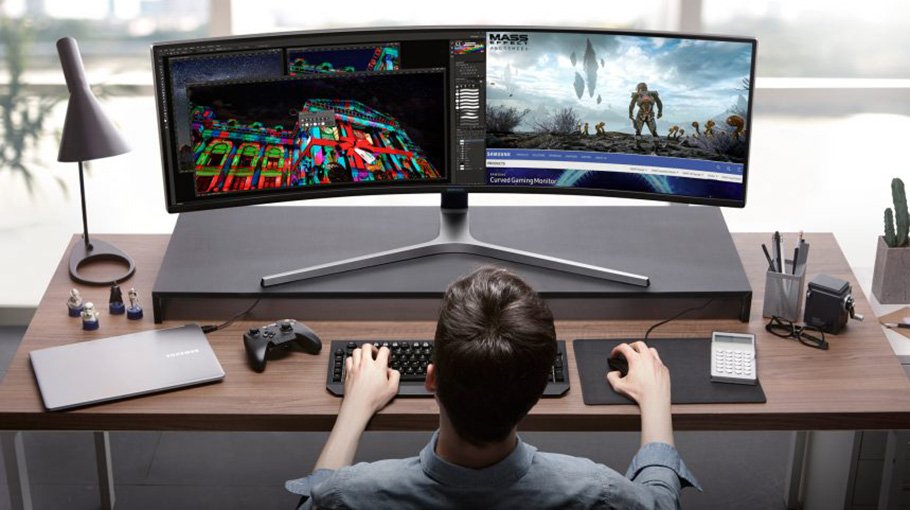 Samsung setzt bei Gaming-Monitoren auf Ultra Wide Design und QLED