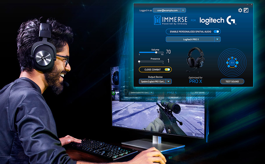 Ohr-Foto als Basis für 3D-Sound: Logitech G-Headsets kompatibel