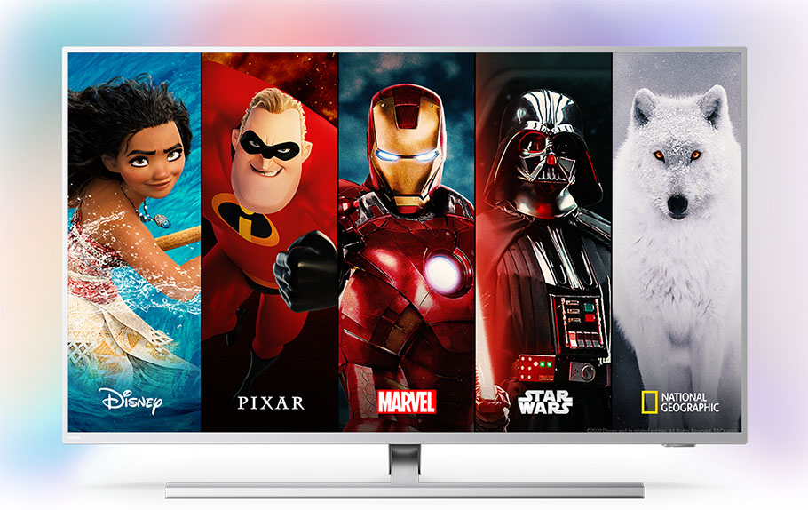 Philips rüstet Ambilight-TVs auf: Disney+ über die Startseite finden