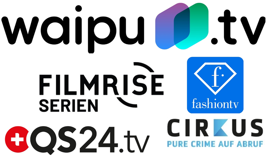Vier neue Kanäle bei waipu.tv erweitern das Internet-Angebot