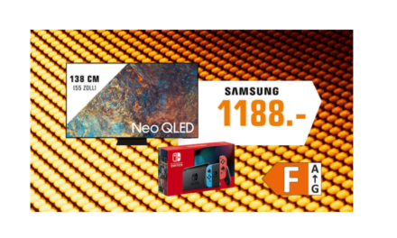 Saturn: Samsung GQ55QN90A 55 Zoll Neo QLED TV für 1.188 Euro kaufen und Nintendo Switch gratis erhalten