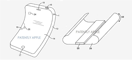 Apple: Patent für flexibles OLED-iPhone-Display